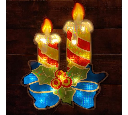 Фигура светодиодная  Свечки,  ENIOF-09  ,220V, IP44 (6/60)  Б0041939  ЭРА