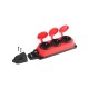 K-3e-RED-IP44 ЭРА Колодка каучуковая с/з 3гн 16A IP44 красная  Б0044552  ЭРА