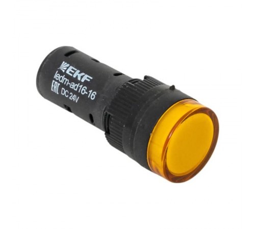 Матрица светодиодная AD16-16HS желтая 24 В DC (16мм) EKF PROxima   ledm-ad16-24-y   EKF