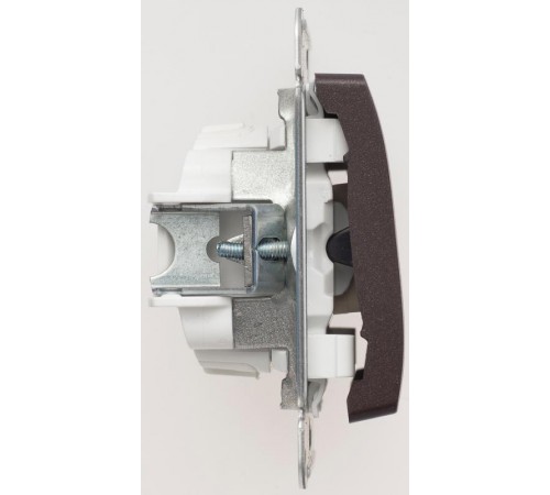 Glossa Шоколад Выключатель 1-клавишный сх.1, 10AX  GSL000811  SE