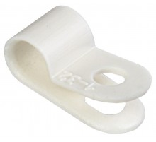 Скоба крепежная 5мм нейлоновая белая (50шт)  USK11-05-050-K01  IEK