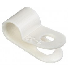 Скоба крепежная 5мм нейлоновая белая (50шт)  USK11-05-050-K01  IEK