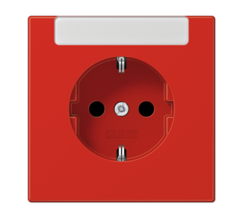 SCHUKO®-розетка 16 A / 250 B ~с дополнительной защитой и полем для надписи LS1520INART Jung
