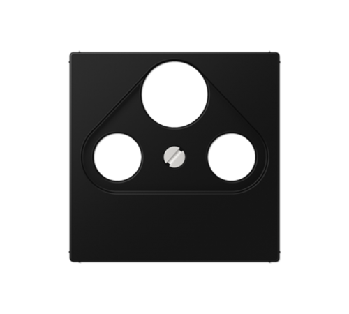 Крышка для телевизионной и спутниковой розетки; термопласт; черный матовый  A561BFPLSATSWM  Jung