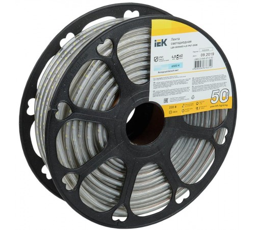 Лента светодиодная 50м LSR-2835W60-4,8-IP67-220В  LSR3-2-060-67-0-50  IEK
