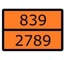 Знак для маркировки опасных грузов "Номер ООН 839/2789" ГОСТ Р 52290-2004 300х400 мм  an-7-839-2789  EKF