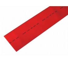 Термоусадочная трубка 50,0/25,0 мм, красная, упаковка 10 шт. по 1 м  25-0004  REXANT