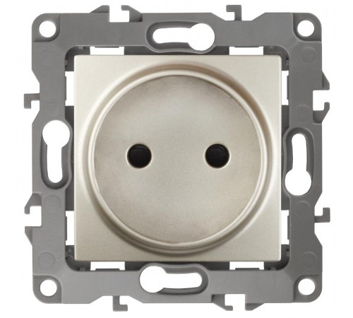 Розетка 12-2105-04 2P, 16АХ-250В,  шампань  Б0018257  ЭРА