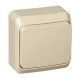 Этюд Кремовый О/У Выключатель 1-клавишный  BA10-001K  SE