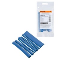 Набор трубок термоусаживаемых, клеевых "Моноцвет-диапазон, синий "  SQ0548-2304  TDM