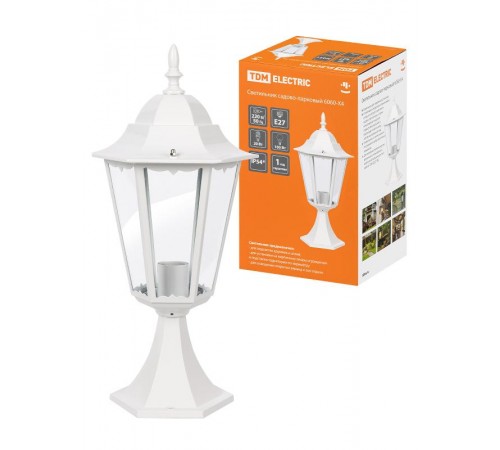 Светильник садово-парковый ЛПУ 6100-24 100Вт ЛН/КЛЛ/LED E27 IP44 шестигранник, стойка  SQ0330-0069  TDM