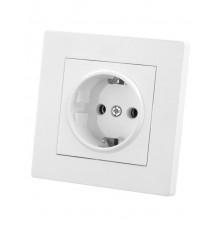 Розетка 2П+З 16А 250В белая "Сенеж"   SQ1816-0032  TDM