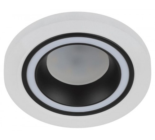 Светильник встраиваемый декоративный DK90 WH/BK MR16/GU5.3 белый/черный  Б0054359  ЭРА