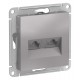 AtlasDesign Алюминий Розетка 2-ая компьютерная RJ45+RJ45, кат.5E, механизм  ATN000385  SE