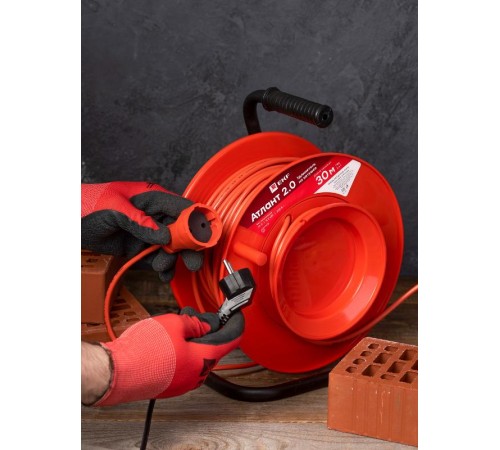 Удлинитель на катушке "Атлант 2.0" 1 гнездо 30м без заземления ПВС 2*1 10А/2,2кВт PROxima  UKA02-10-210-1-30  EKF