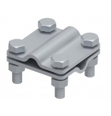 Соединитель 55х55 пруток-пруток, гор. цинк, 391011  МС-011-ГЦ   Ostec