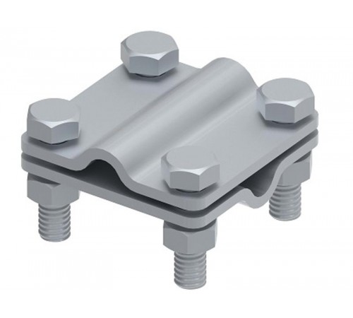 Соединитель 55х55 пруток-пруток, гор. цинк, 391011  МС-011-ГЦ   Ostec