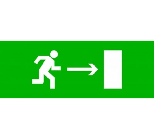 Пиктограмма "Направление направо" 320х120мм (для EXIT, SAFEWAY-40)  pkal-01-04  EKF