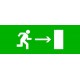 Пиктограмма "Направление направо" 320х120мм (для EXIT, SAFEWAY-40)  pkal-01-04  EKF