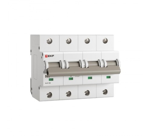 Выключатель автоматический ВА 47-125 4P 63А (D) 15кА PROXIMA   mcb47125-4-63D  EKF