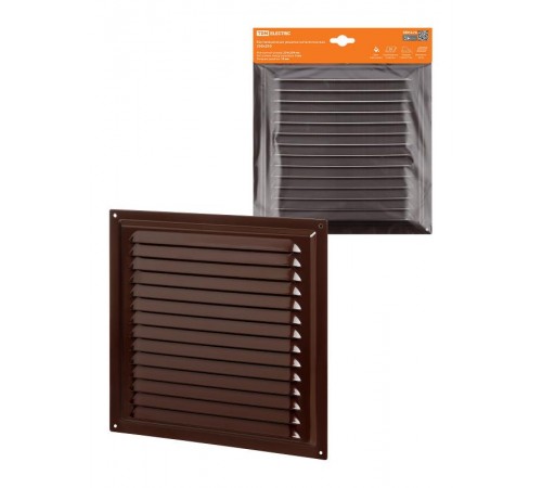 Решетка металл. 250х250, коричневая, с покрытием полимерной эмалью  SQ1807-0709  TDM