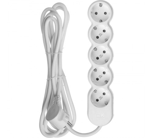 Удлинитель У05 5 мест 2P+PE/3м 3х1,5мм2 16А/250В UNO  WYP53-16-05-03-Z  IEK