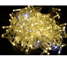 Гирлянда светодиодная нить 10м 100WW IP44 прозрачный шнур 230В мерцающая транзитн подкл  LGDU121-1-100-10-T-S-44  IEK