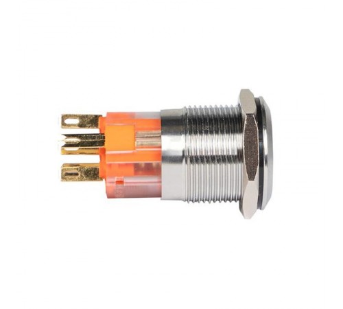 Кнопка S-Pro67 19 мм без фикс. с оранжевой подсв. 230В PROxima  s-pro67-131  EKF