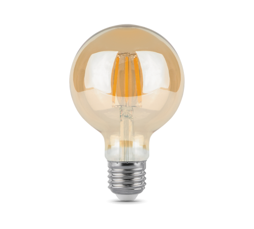 Лампа светодиодная Black LED Filament G95 E27 6W Golden 550lm 2400K  105802006  Gauss