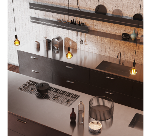 Лампа светодиодная Black LED Filament G95 E27 6W Golden 550lm 2400K  105802006  Gauss