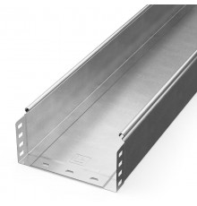 Лоток неперфорированный Стандарт INOX (AISI 304) 200х100х3000 (0,8 мм) (3 м/уп)  PR16.2313  Промрукав