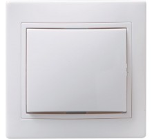 КВАРТА Белый Выключатель 1-клавишный 10А ВС10-1-0-КБ  EVK10-K01-10-DM  GENERICA