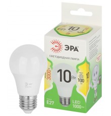 Лампа светодиодная  GREEN LINE LED A60-10W-830-E27 GL E27 10 Вт груша теплый свет  Б0067118  ЭРА