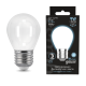 Лампа светодиодная Filament Шар 9W 610lm 4100К Е27 milky LED 1/10/50  105202209  Gauss