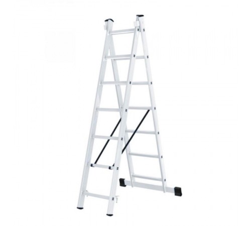 Лестница алюминиевая двухсекционная ЛА 2х7  73/5/1/23  ВИХРЬ