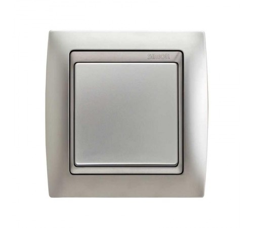 Simon 82 Рамка декоративная, 4 поста, S82, алюминий-алюминий  82944-33  Simon