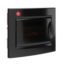 Щиток встраиваемый с дверцей 8 мод.,IP41, черный, с клеммным блоком 63А  RB08B4TBD  DKC