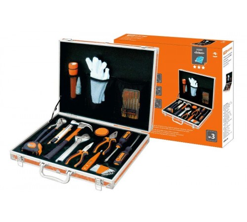 Набор инструментов универсальный №3, 29 позиций, CR-V сталь "Алмаз"  SQ1014-0103  TDM