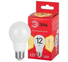 Лампа светодиодная LED A60-12W-827-E27 R (диод, груша, 12Вт, тепл, E27) (10/100/2000)  Б0050197  ЭРА