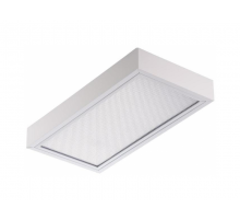 Светильник люминесцентный накладной TL218 CL EL 620x310x85мм без ламп IP20 призма  02379  TechnoLux