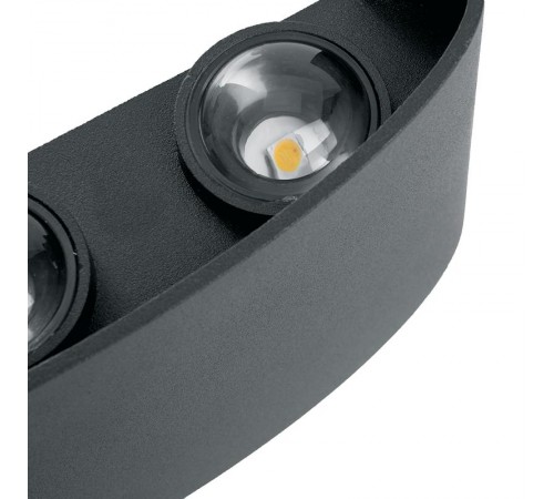 Светильник уличный светодиодный , 6*1W, 450Lm, 3000K, черный DH101  48100  FERON