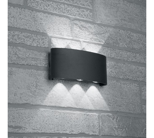 Светильник уличный светодиодный , 6*1W, 450Lm, 3000K, черный DH101  48100  FERON