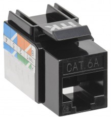 Модуль Keystone Jack кат.6A UTP 110 IDC 90град чёрный  CS1-1C6AU-11-09  ITK