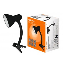 Светильник настольный прищепка 40Вт ЛН/КЛЛ/LED Е27 черный матовый  SQ0337-0025  TDM