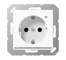 SCHUKO-розетка с LED подсветкой A1520-OWWLNW Jung
