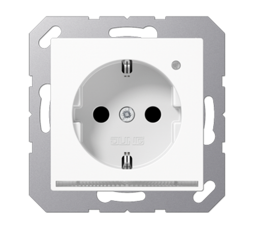 SCHUKO-розетка с LED подсветкой A1520-OWWLNW Jung