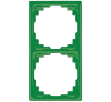 Рамка для инсталляции в кабельных каналах, 2-кратная; зеленая  CD582KGN  Jung