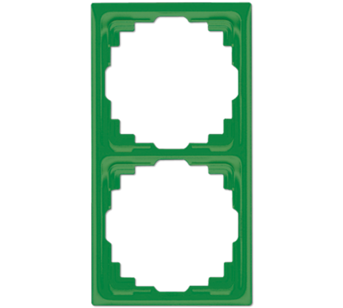 Рамка для инсталляции в кабельных каналах, 2-кратная; зеленая  CD582KGN  Jung