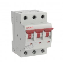 Автоматический выключатель модульный YON max типа MD63S, 4,5кА, 3 полюса, хар-ка D, 13А  MD63S-3PD13  DKC