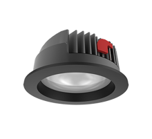 Cветильник светодиодный даунлайт DL-PRO круг. 226*96мм 52W 4000K IP65 d монт.отв.= 200-215мм RAL9005 черный муар  V1-R0-T0777-10000-6505240  VARTON